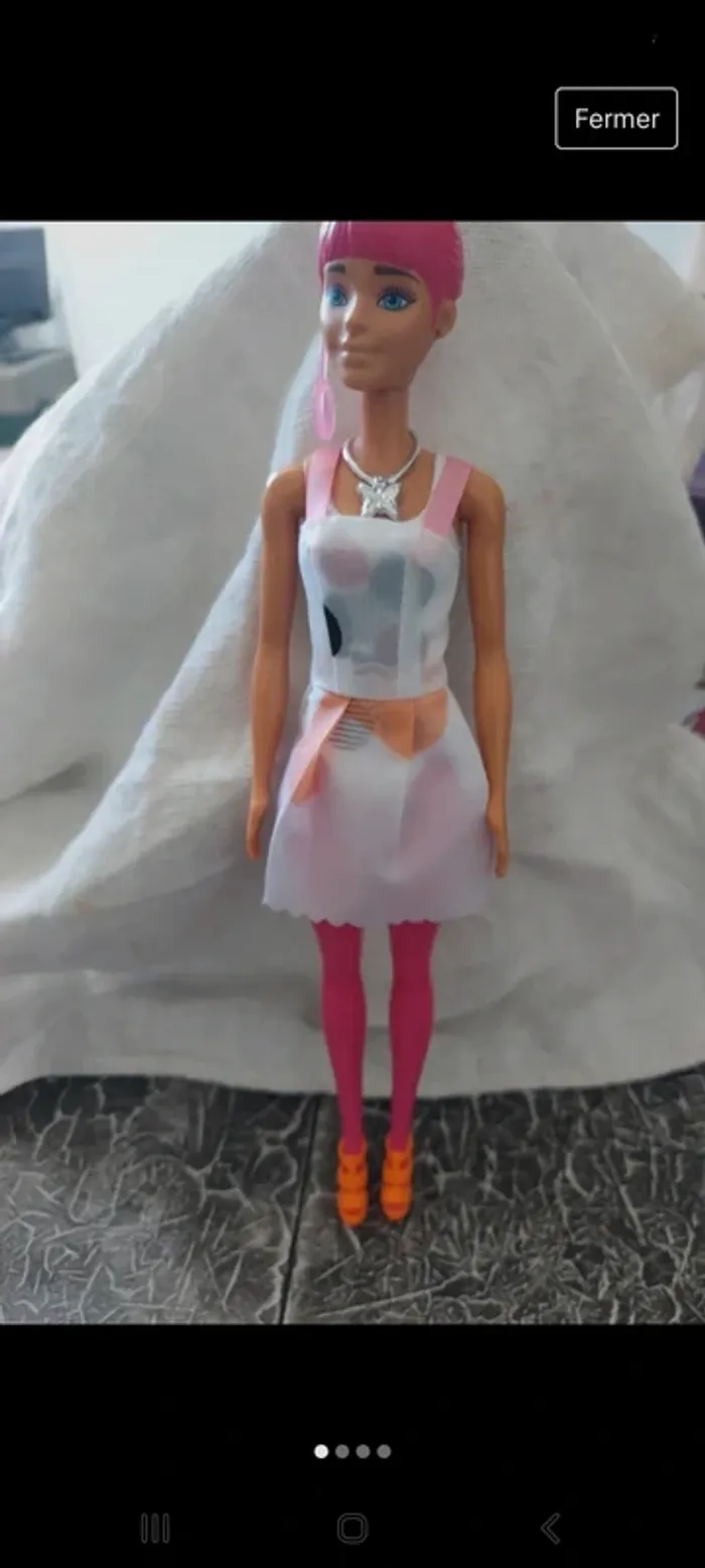 Robe courte poupée Barbie