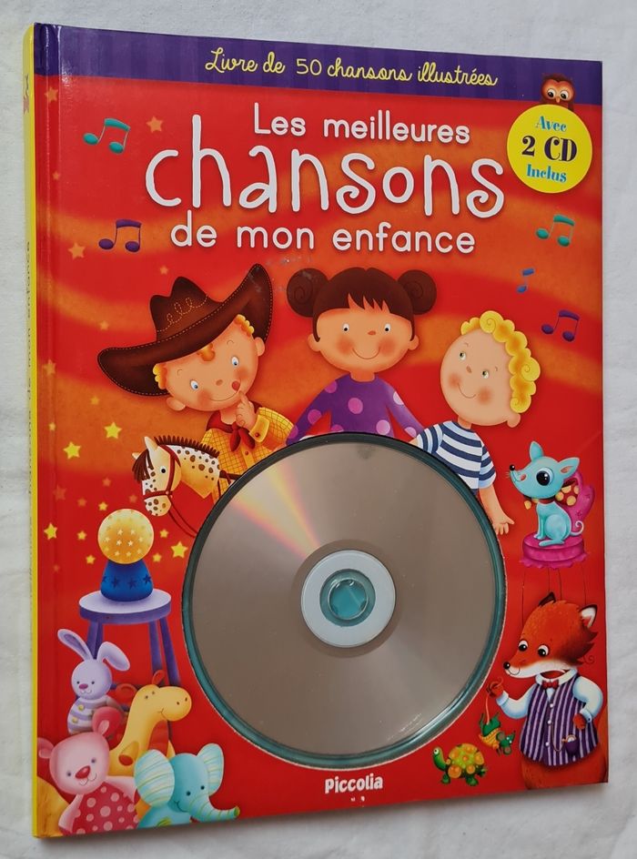 Les meilleures chansons de mon enfance Livre CD