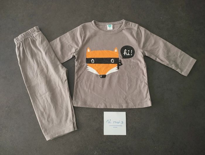 Pyjama renard taille 12 mois