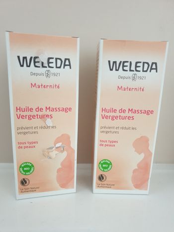 Huile massage vergeture Weleda