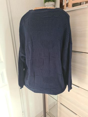 Pull laine vintage oversize