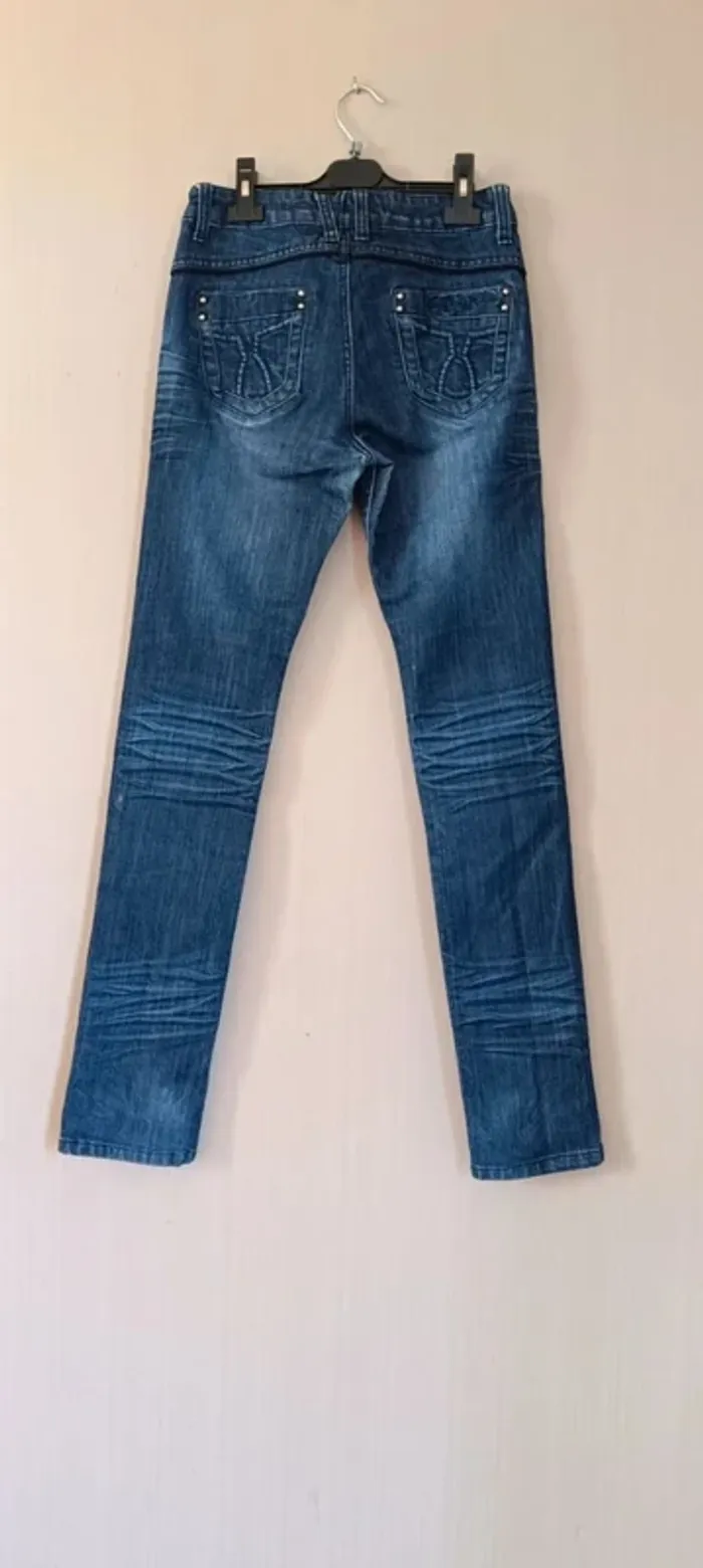 118- jean's bleu , onado, taille M - photo numéro 4