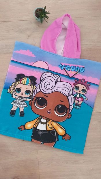 Serviette plage poncho fille Lol