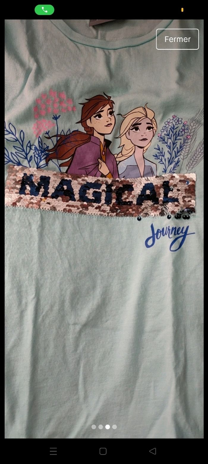 T-shirt reine des neiges - photo numéro 3