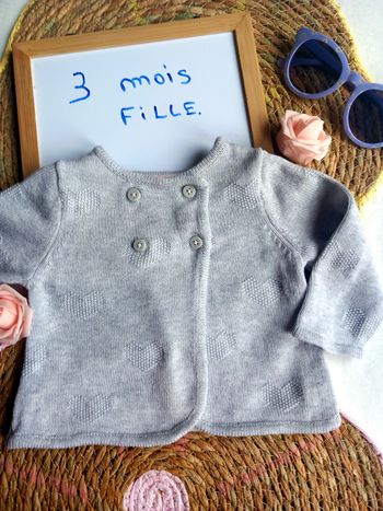 Gilet fille 👧 3 mois