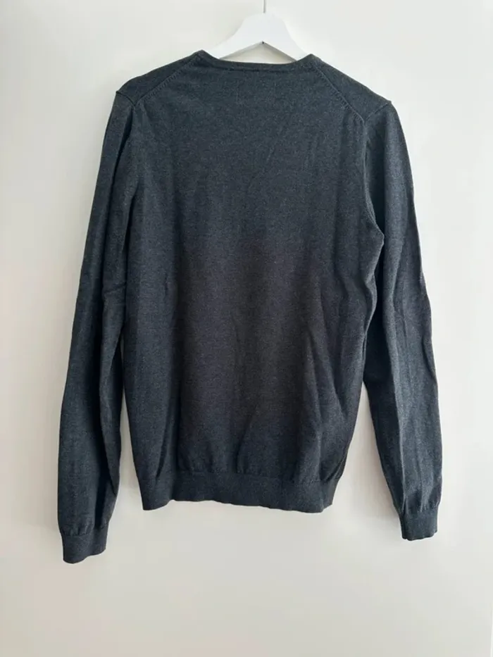 Pull mcneal gris en col V taille S pour homme - photo numéro 4