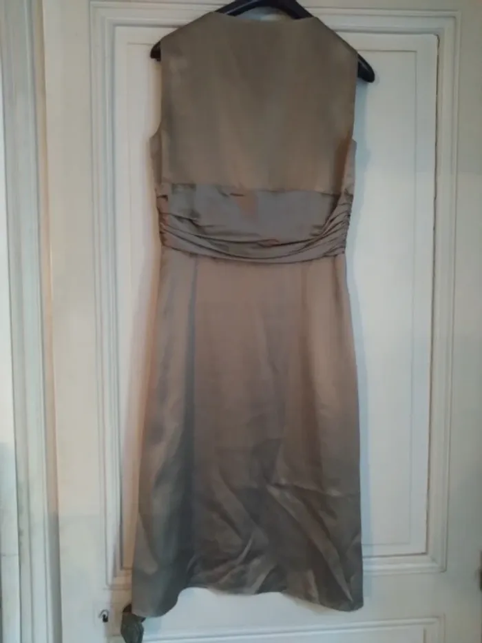robe de soirée satinée Alain Manoukian t 36 100 % soie - photo numéro 14