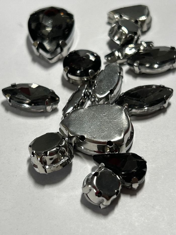 B43, Perles en vrac, double trou en verre - photo numéro 4