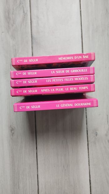 Lot de 5 livres "comtesse de Ségur" Édition Casterman. 