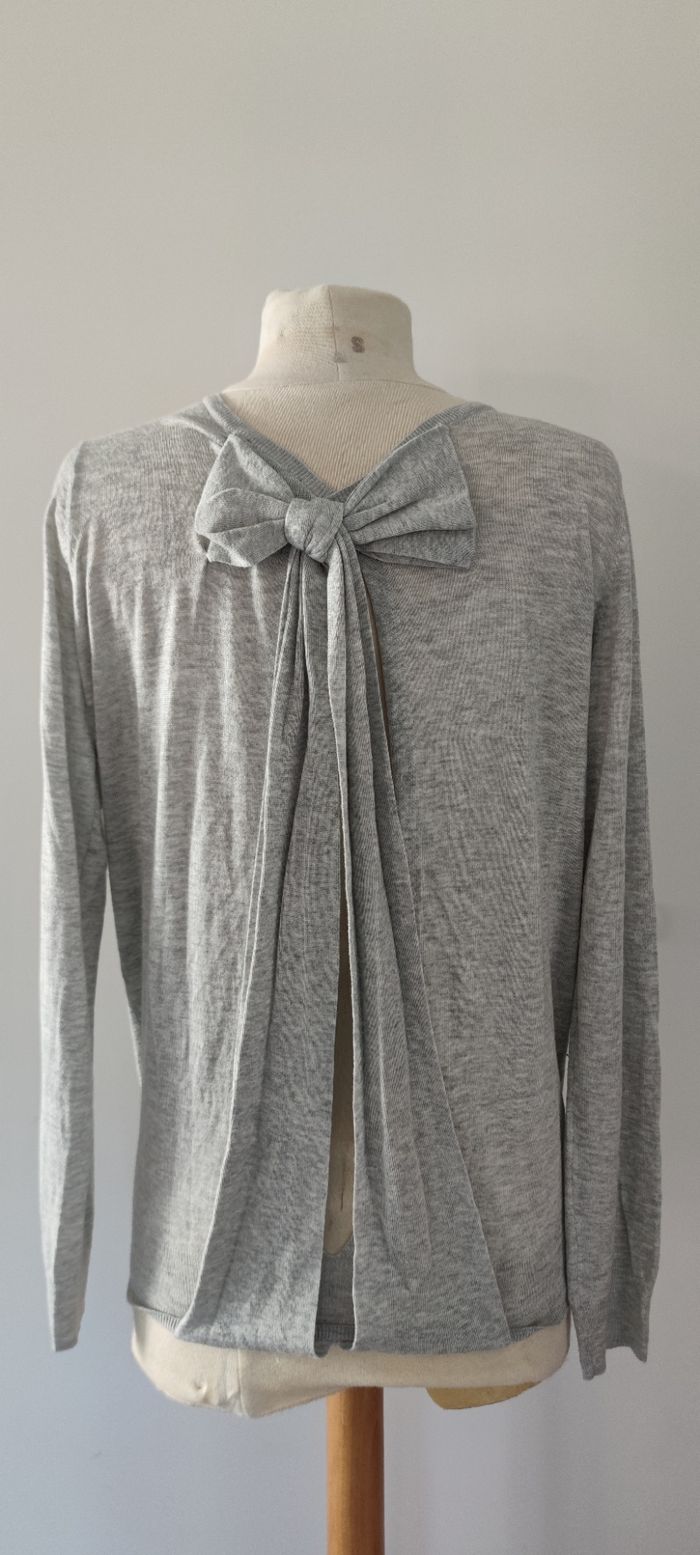 Pull manche longue Kaporal gris Taille S femme, très bon état - photo numéro 3