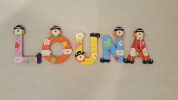 décoration lettres de porte LOUNA