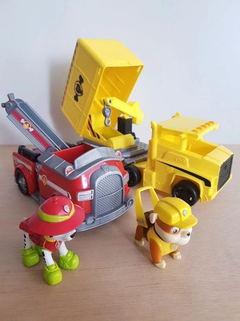 2 véhicules Paw Patrol Ruben et Marcus
