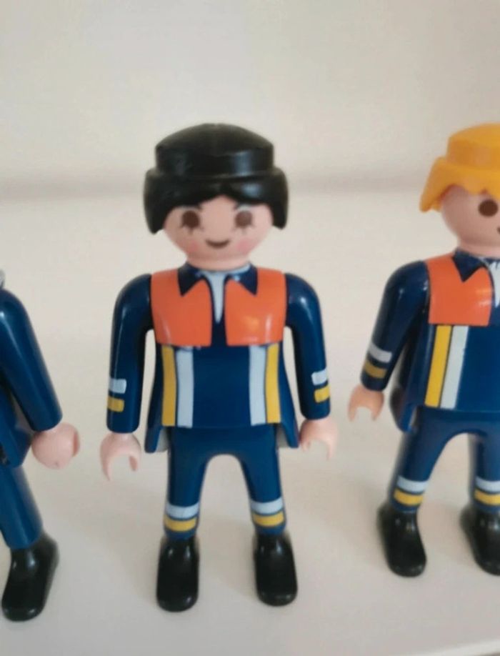 Playmobil lot personnage pompier - photo numéro 4