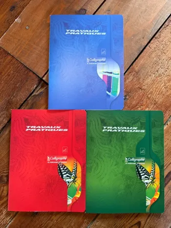 NEUF Lot de 3 cahiers TP travaux pratiques Calligraphe Ligne 7000 96 pages 17x22cm Seyes