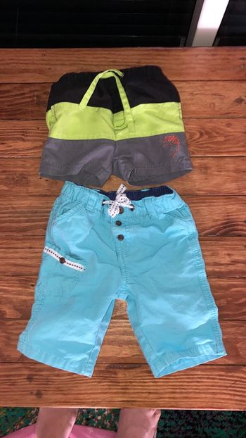 Short de bain et short 6 mois