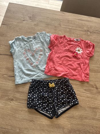 Ensemble short tee shirt 18 mois