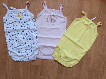 Lot de 3 bodies bretelles fines 