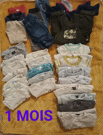 Lot vêtements 1 mois