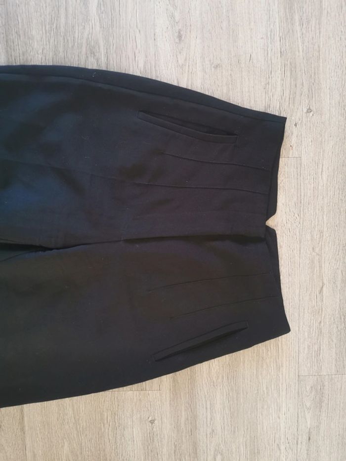 Pantalon à pince/de tailleur noir - Zara - photo numéro 2