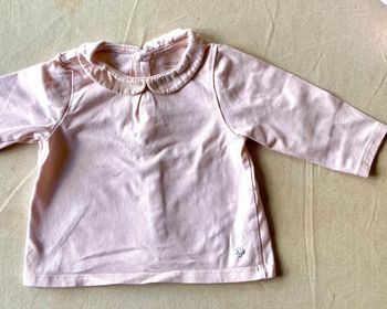 Chemisier polo Obaibi rose 6 mois