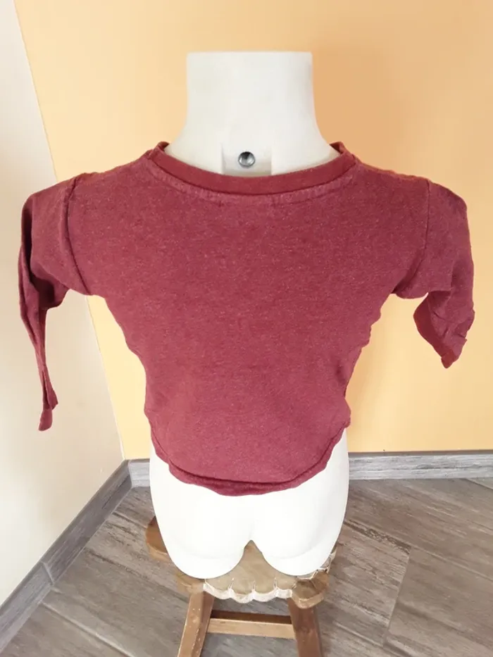 Tee shirt manches longues 3 ans (96 cm) - photo numéro 5