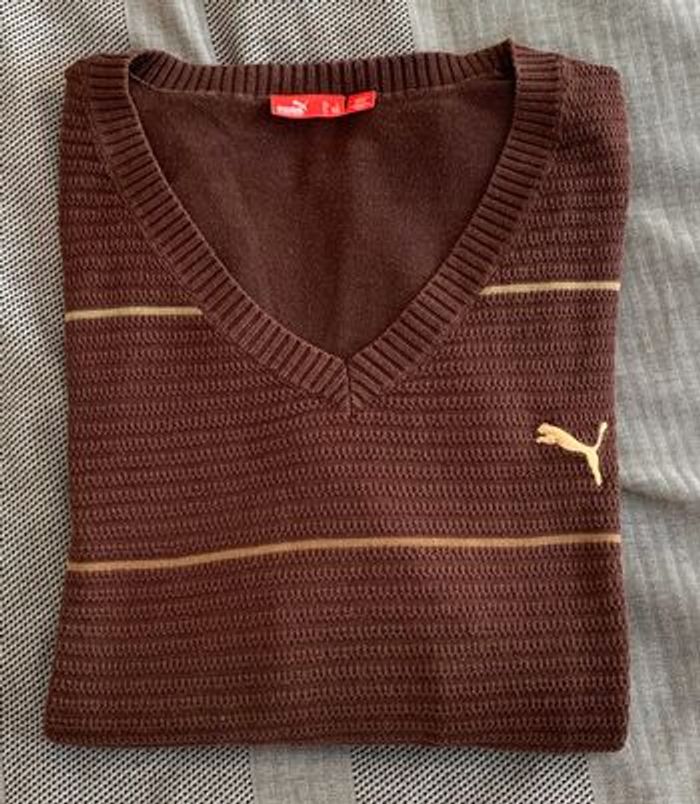 Pull marron homme PUMA taille L