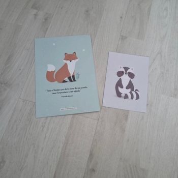 Lot de 2 cartes