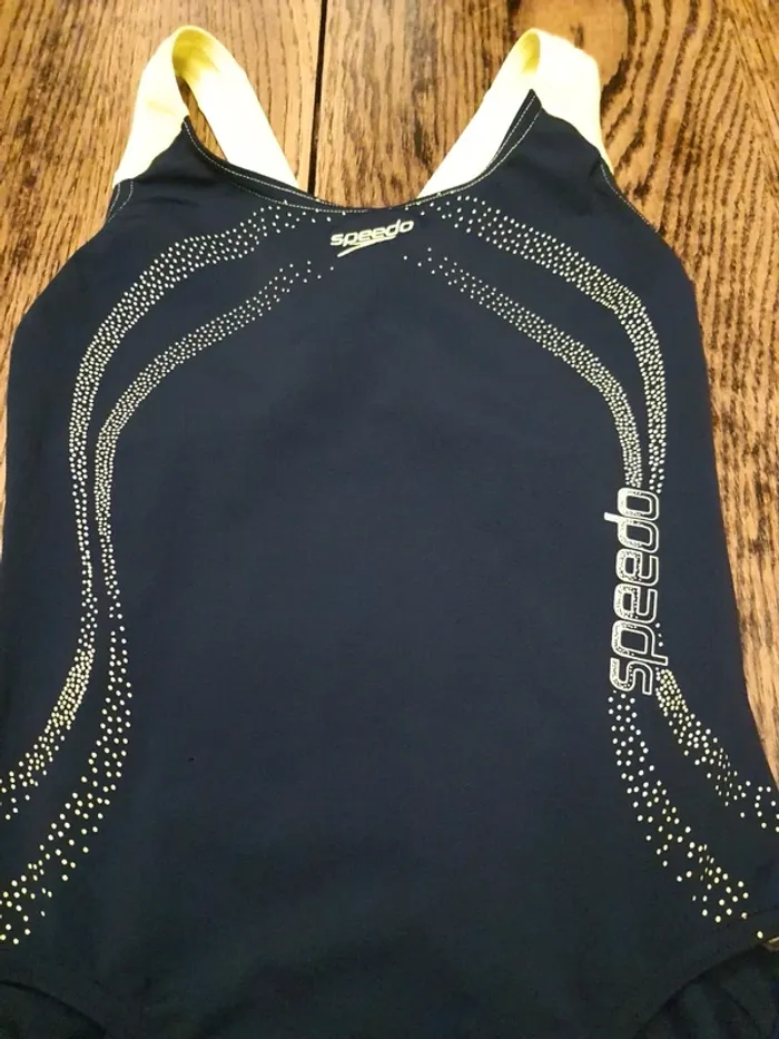 Maillot de bain Speedo marine/jaune fr 12ans - photo numéro 5
