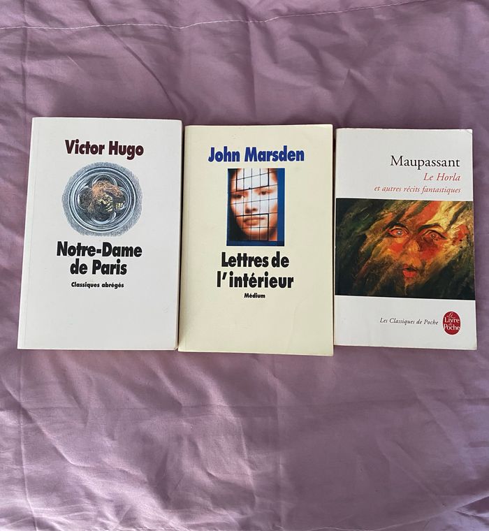 Lot 3 livres