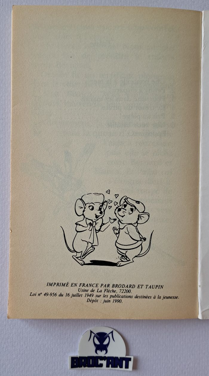 Roman poche Disney Les aventures de Bernard et Bianca Hachette 1990 - photo numéro 5