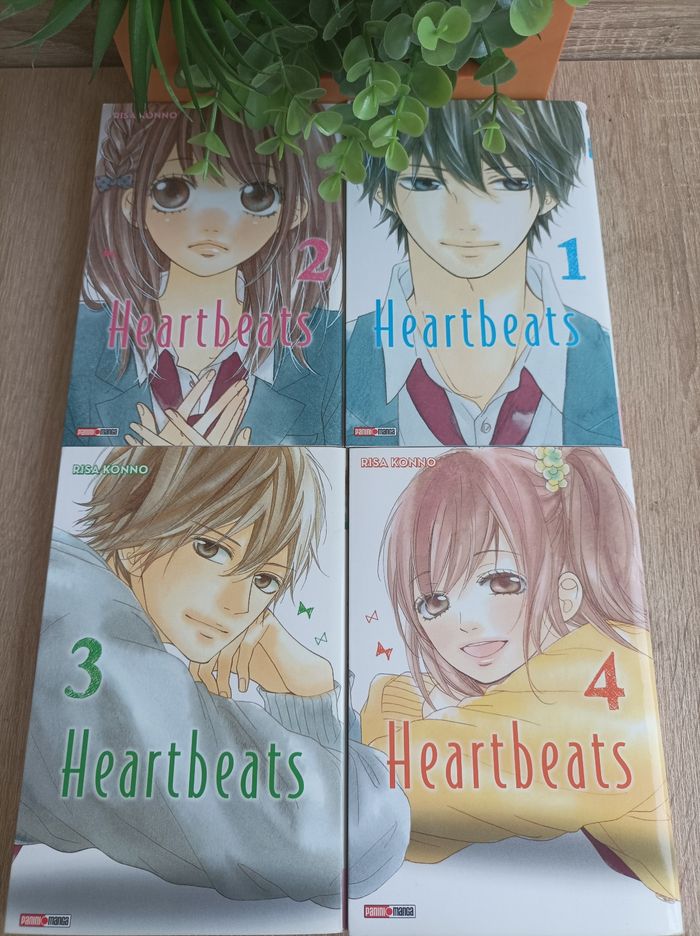 Lot 4 mangas heartbeats numéros 1 a 4 panini - photo numéro 2
