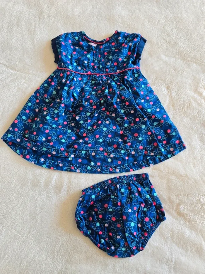 Ensemble robe et maillot de bain dpam 12 mois - photo numéro 2