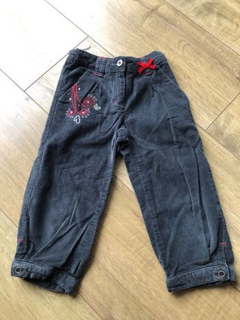 Pantacourt velours 5 ans