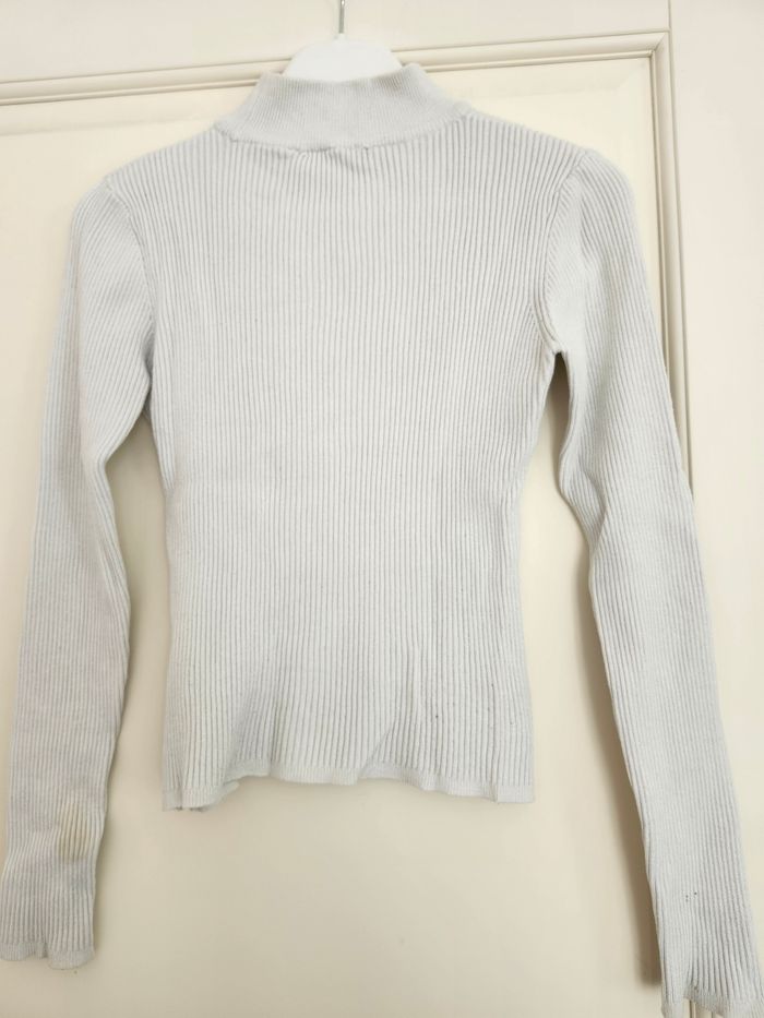 Pull col roulé blanc crème Jennyfer taille M - photo numéro 6