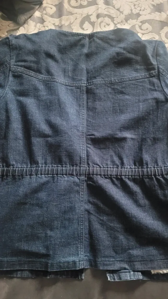 Veste  jean bleue foncée - photo numéro 3