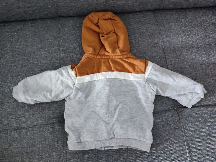 Sweat zippé à capuche garçon 9 mois - photo numéro 3