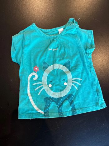 Teeshirt bleu turquoise