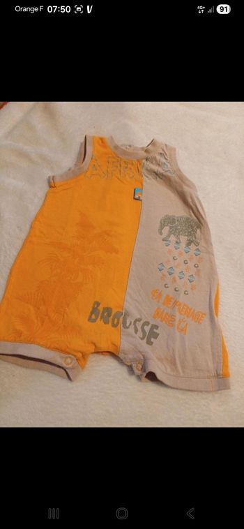 Combinaison d été bébé taille 3 mois