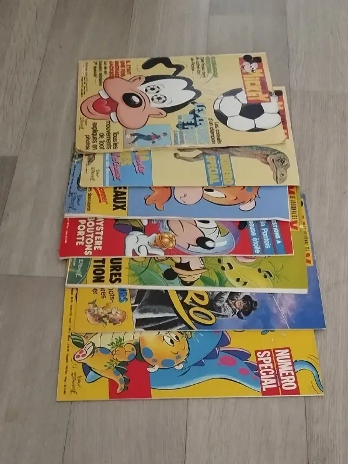 Lot Vintage 7 magazines Journal de Mickey année 1985 L063 - photo numéro 3