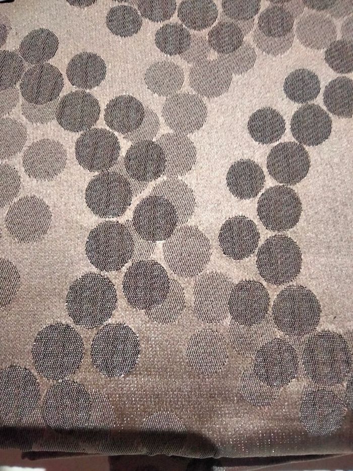 Rideau Jacquard crash taupe 137x260 - photo numéro 5