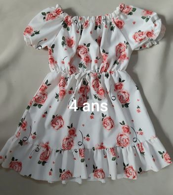 Robe d'été motifs de roses - pronto moda - 4 ans