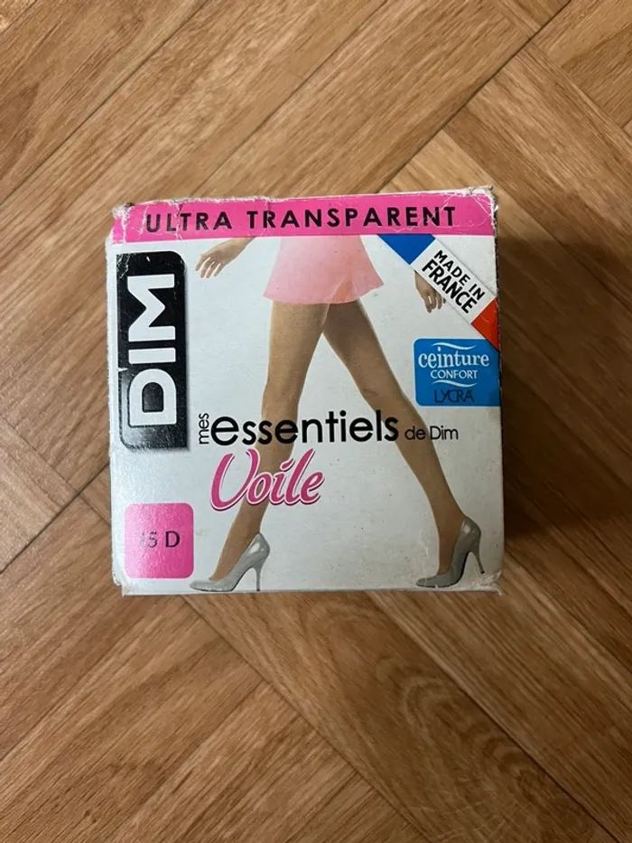 Collant ultra transparent ambre 15D - 4 DiM (NEUF)