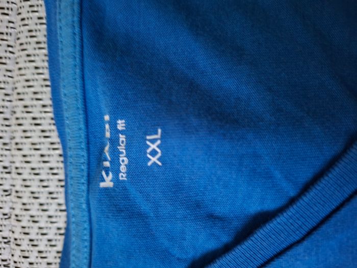 T-Shirt bleu Kiabi Taille XXL - photo numéro 2