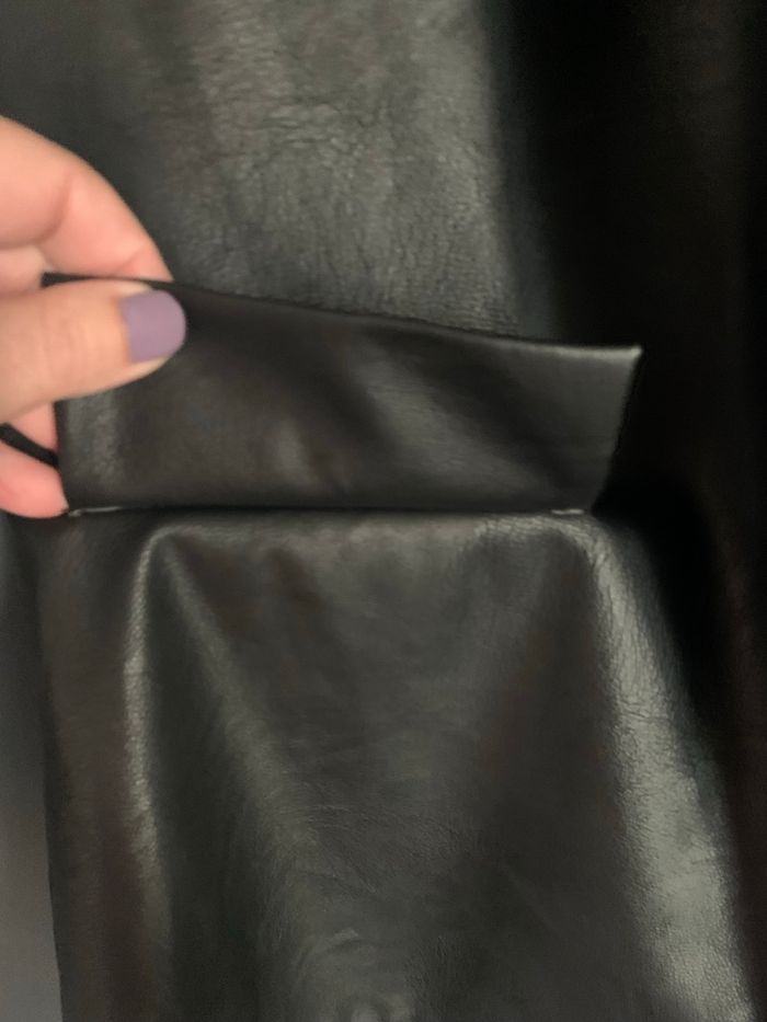 Blazer simili noir taille L - photo numéro 2