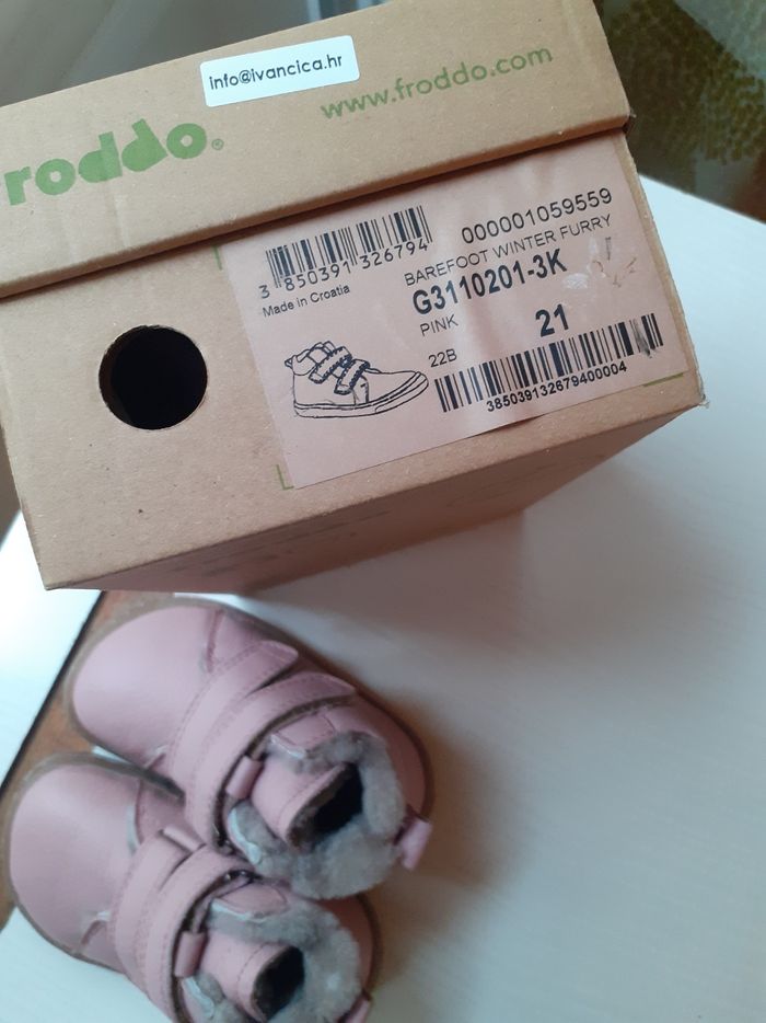 Bottines Froddo 21 rose neuves cuir et fourrees mouton - photo numéro 4