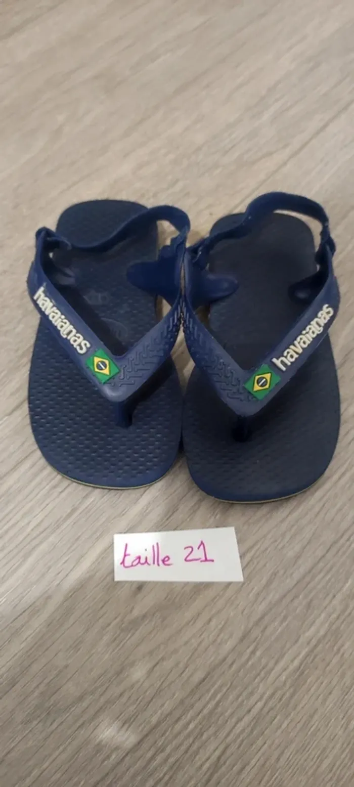 Havaianas bleu taille 21 tong été