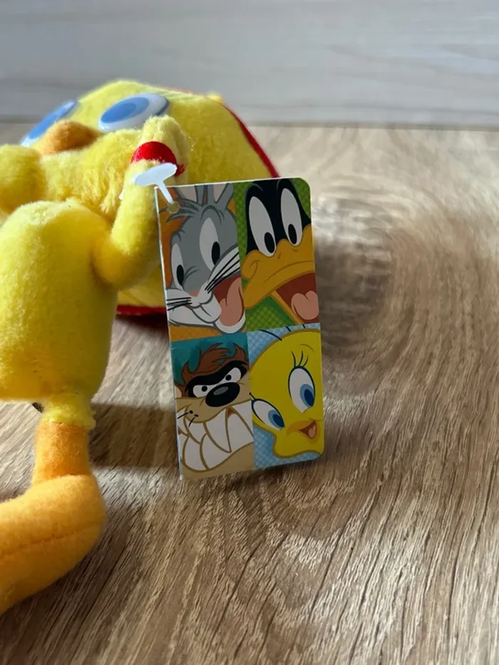 Peluche porte‑clé Tweety / Looney Tunes Play by Play / Warner Bros / Neuf avec étiquette - photo numéro 2