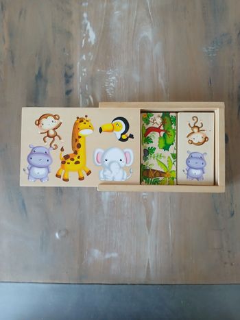 Domino animaux en bois