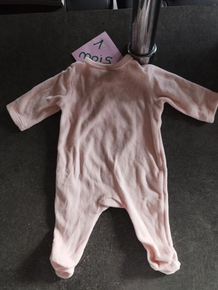 Pyjama velours Marie 1 mois - photo numéro 3