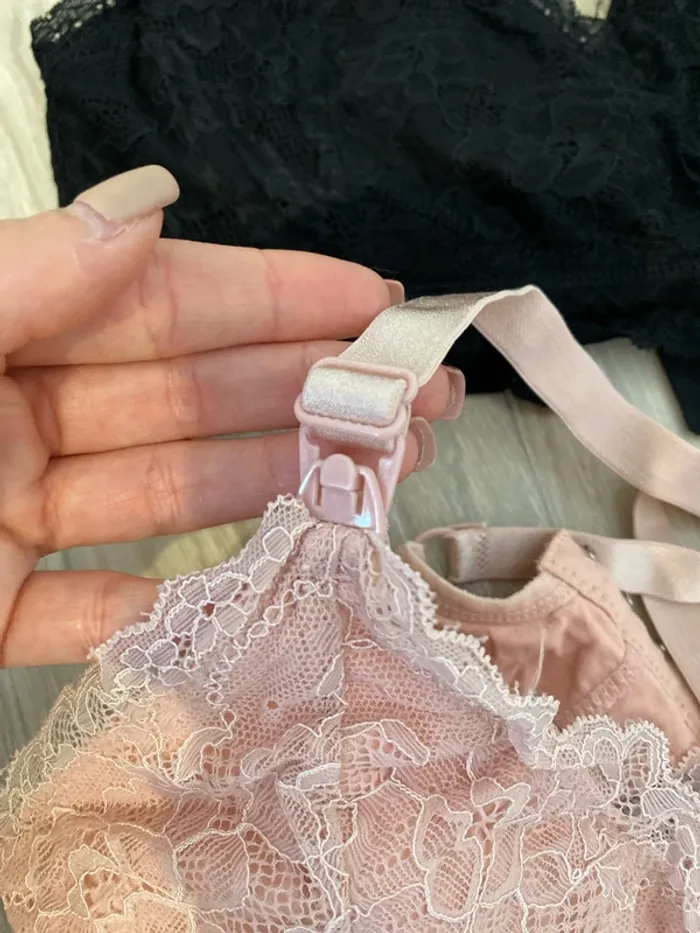 Lot de 2 soutiens gorge / bralette grossesse et allaitement M - photo numéro 4